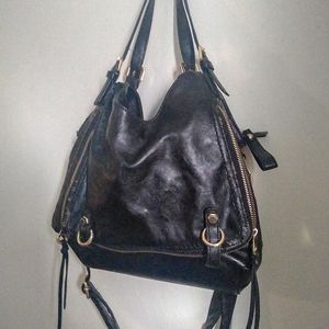 Big Buddah Black Zipper Purse